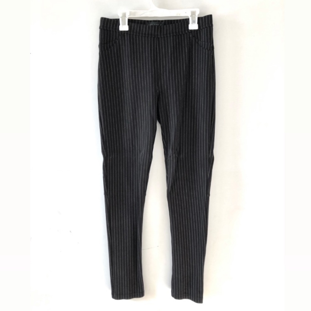 SANCTUARY Pinstripe Black Runway Leggings
